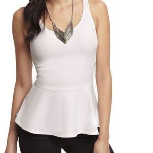 Zip Back Peplum Tank